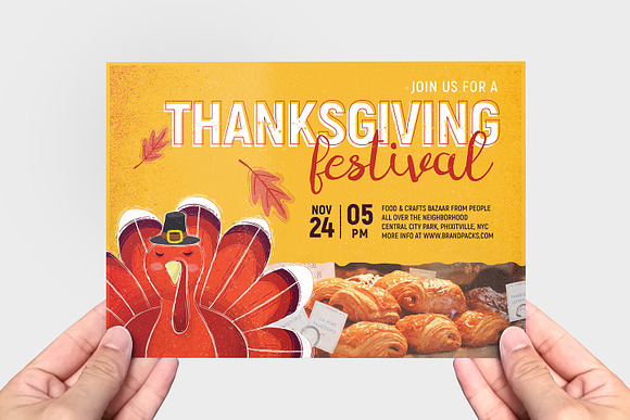 Thanksgiving Flyer / Poster v2 in Flyer Templates - product preview 4
