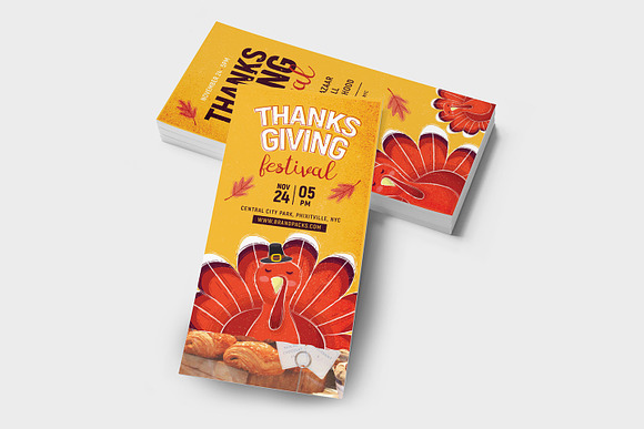 Thanksgiving Flyer / Poster v2 in Flyer Templates - product preview 6