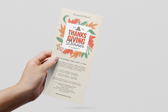 Thanksgiving Menu Template in Flyer Templates - product preview 6