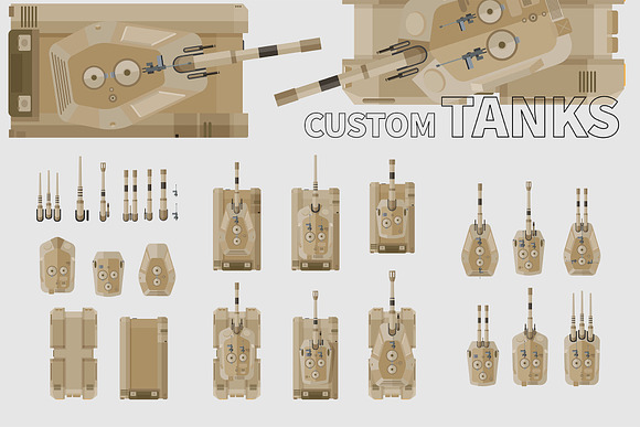 Custom Tanks in Illustrations - product preview 4