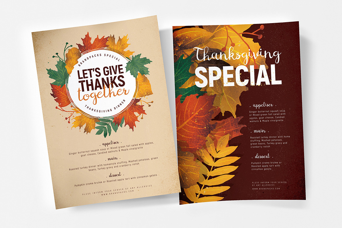 Thanksgiving Flyer / Poster v3 in Flyer Templates - product preview 8
