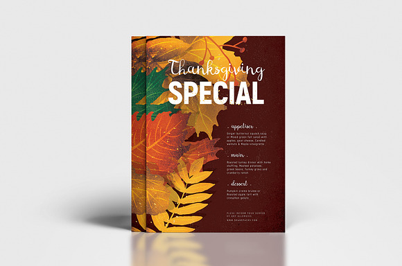 Thanksgiving Flyer / Poster v3 in Flyer Templates - product preview 2