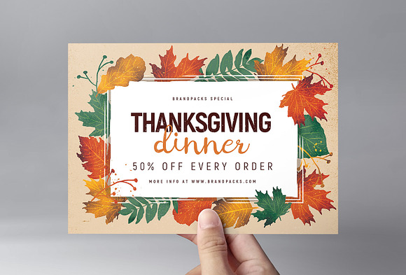 Thanksgiving Flyer / Poster v3 in Flyer Templates - product preview 3