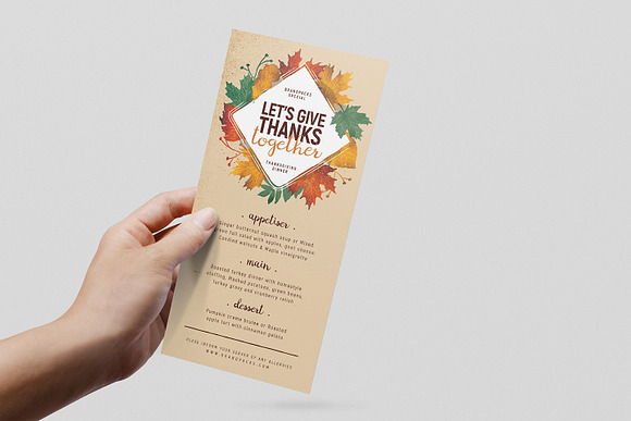 Thanksgiving Flyer / Poster v3 in Flyer Templates - product preview 6