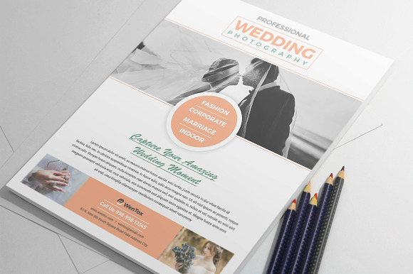 Wedding Photography Flyer in Flyer Templates - product preview 2