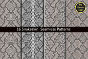 Snakeskin Seamless Pattern Set