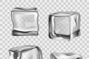 Realistic crystal ice cubes
