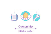 Ownership concept icon