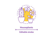 Houseplants concept icon