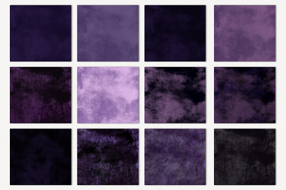 Purple Watercolor Digital Paper in Textures - product preview 2