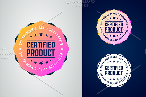 Certified product badge