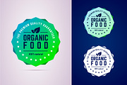 Organic food badge.