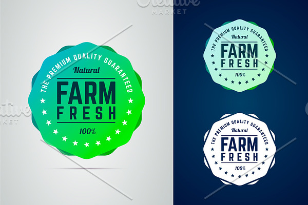 Farm fresh badge.