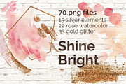 ShineBright|PNG|70 elements+5 bonus
