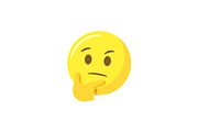 Thinking emoji emoticon face