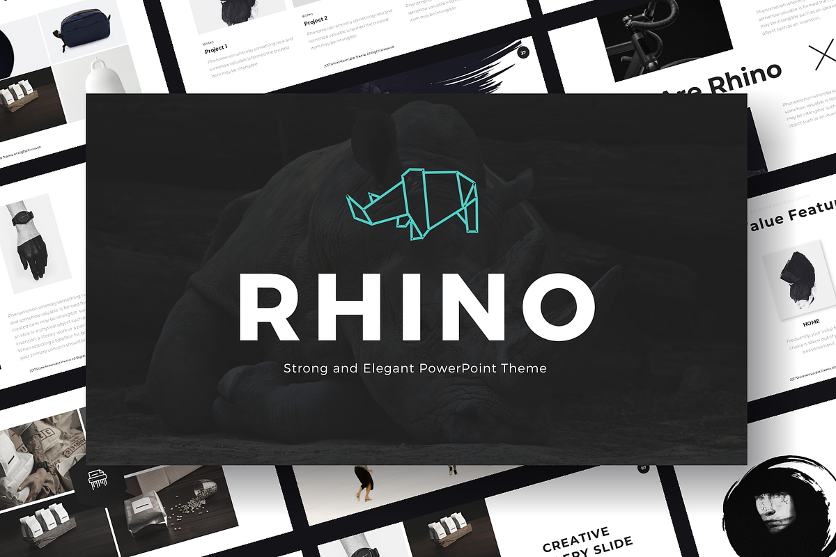 Rhino - Powerpoint Template in PowerPoint Templates - product preview 8