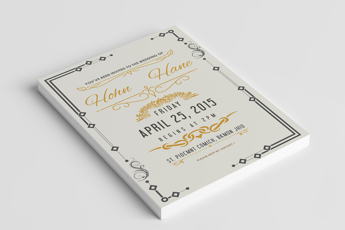 Wedding invitation card in Wedding Templates - product preview 8