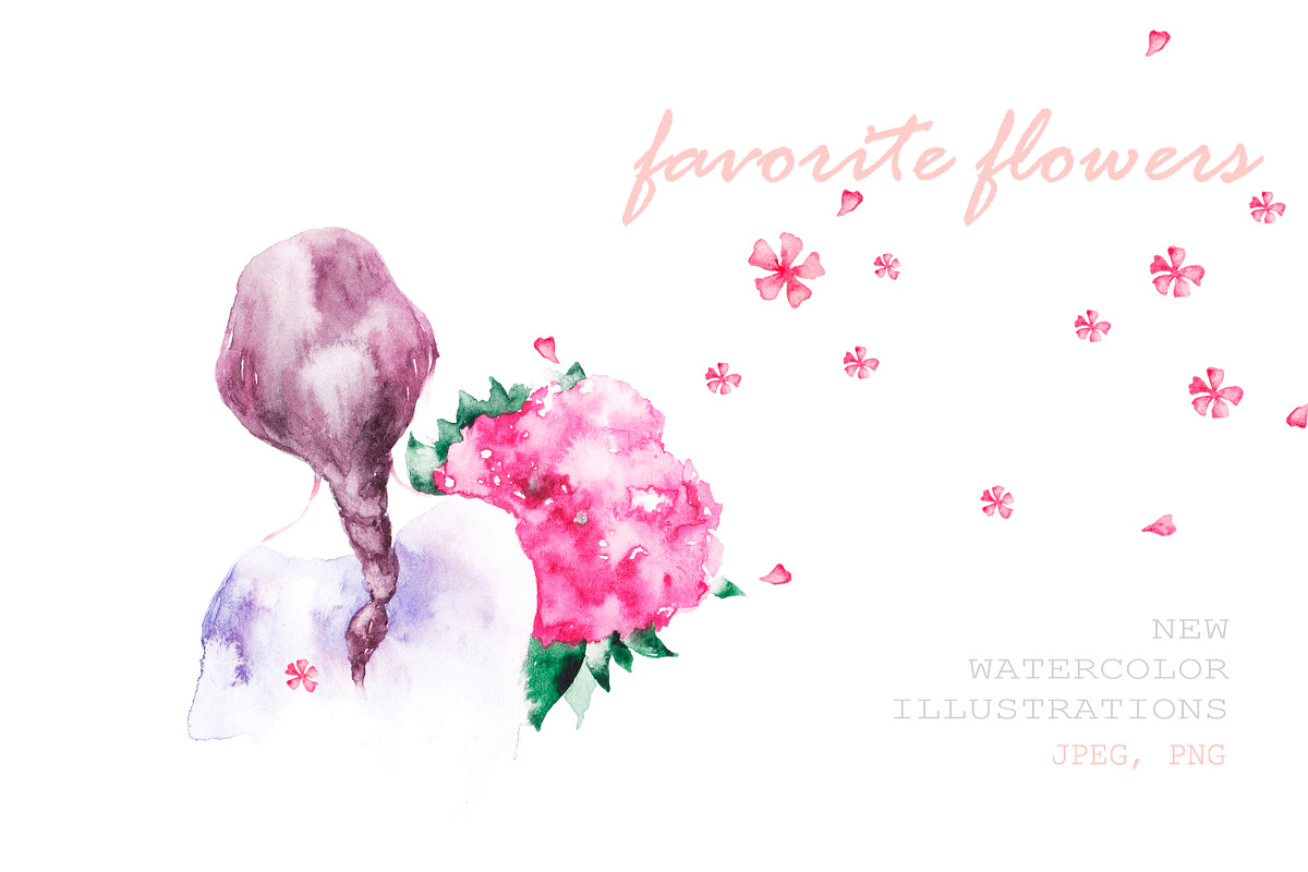 Favorite flowers in Illustrations - product preview 8