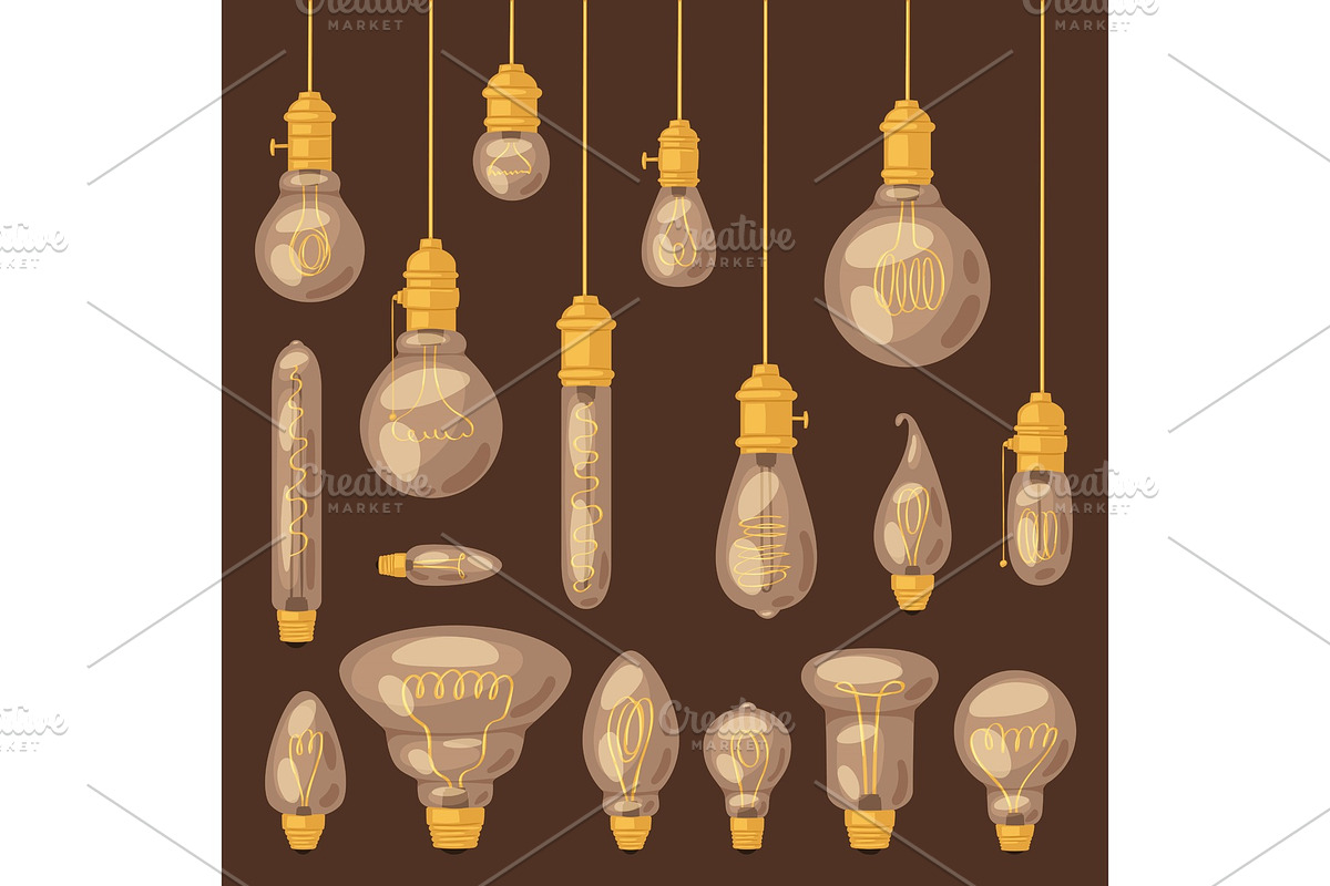 Light bulb vector lightbulb idea in Illustrations - product preview 8