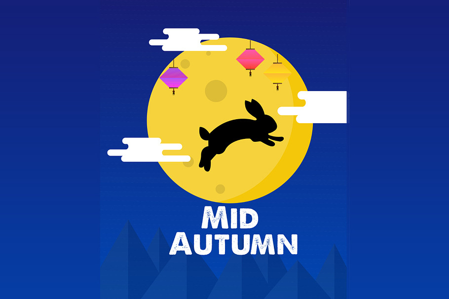 Editable Mid Autumn illustration in Illustrations - product preview 8