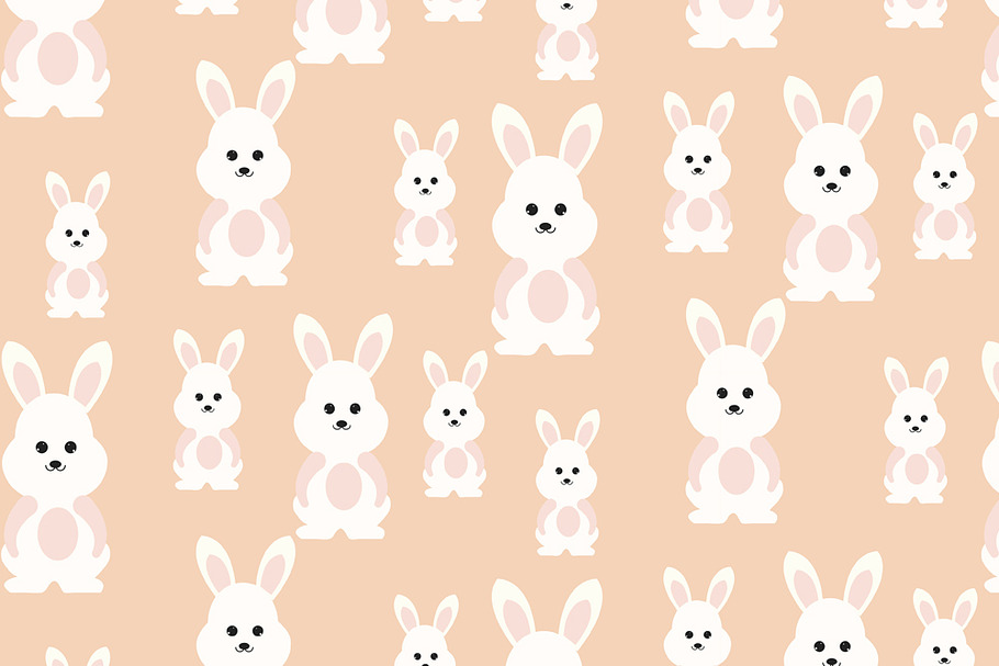 Rabbit Seamless Pattern in Patterns - product preview 8