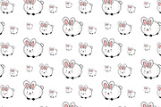 Seamless Rabbit Pattern Illustration