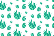Seamless Leafy Pattern Illustration