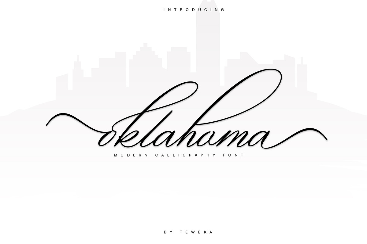oklahoma calligraphy font in Script Fonts - product preview 8