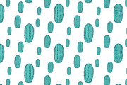 Cactus Seamless Pattern Illustration