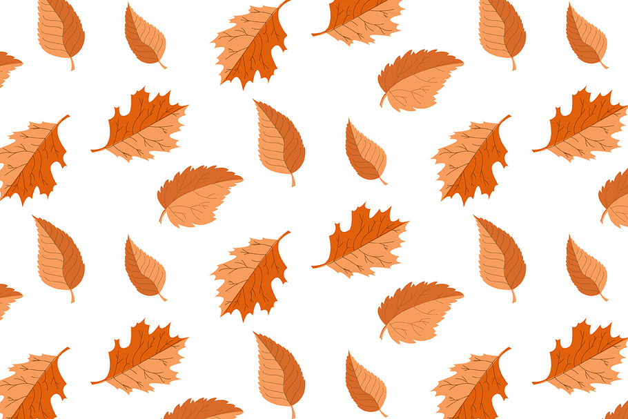 Leafy Autumn Pattern ( Seamless)