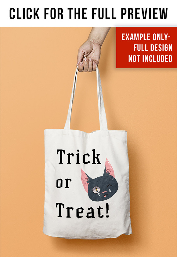 Black Cat Clipart- Halloween Clipart in Illustrations - product preview 3