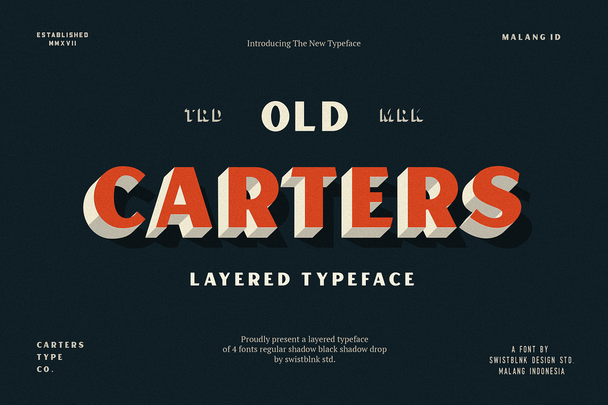 Carters Layered in Display Fonts - product preview 8