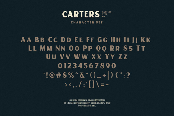 Carters Layered in Display Fonts - product preview 3