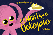 Lemon Lime Octopie Font Duo