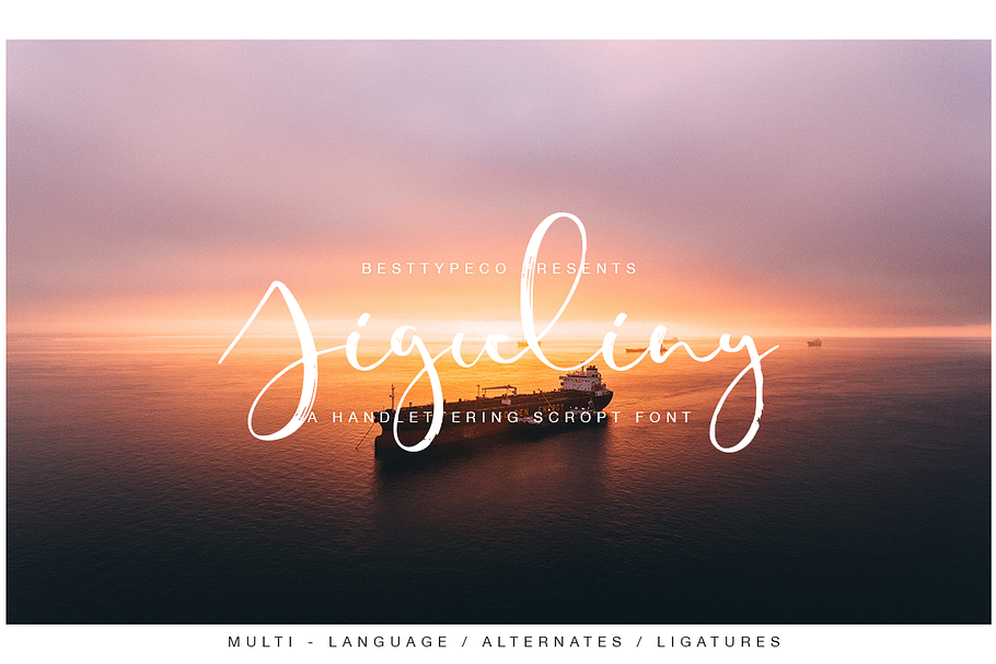Jiguliny in Script Fonts - product preview 8