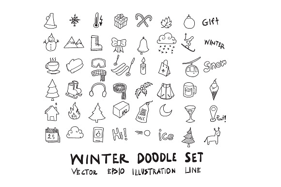 871 Hand Draw doodle icons set in Cartoon Icons - product preview 1