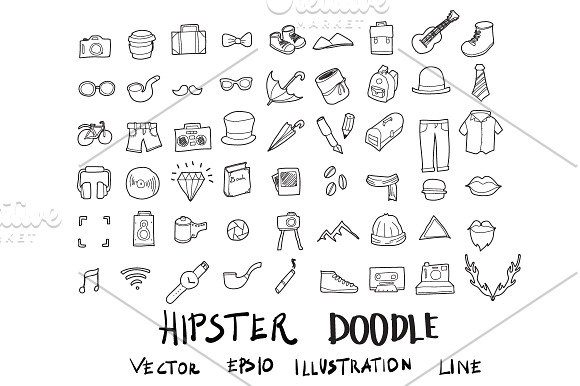 871 Hand Draw doodle icons set in Cartoon Icons - product preview 4