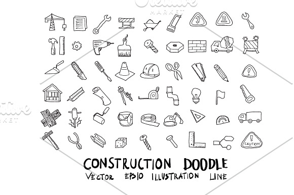 871 Hand Draw doodle icons set in Cartoon Icons - product preview 7