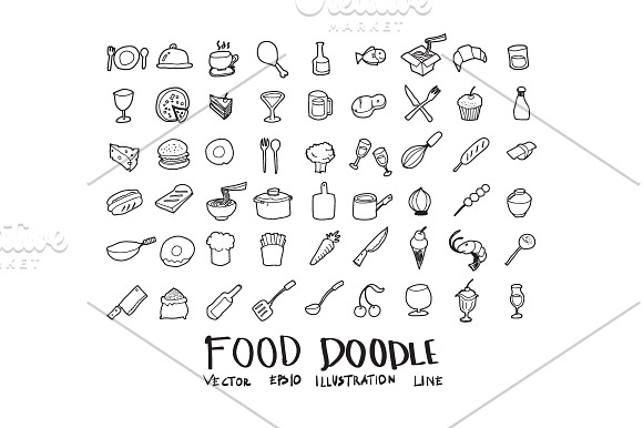 871 Hand Draw doodle icons set in Cartoon Icons - product preview 9