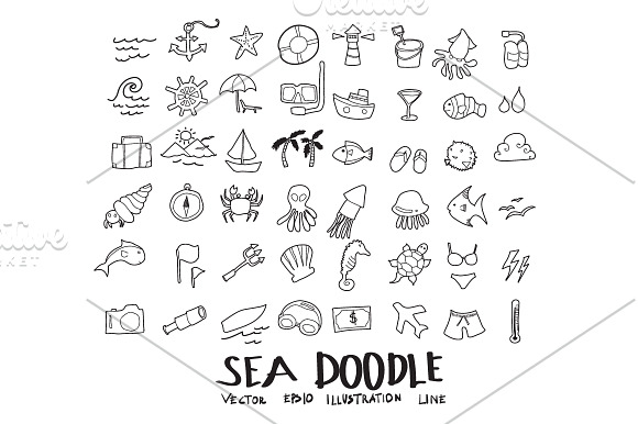 871 Hand Draw doodle icons set in Cartoon Icons - product preview 11