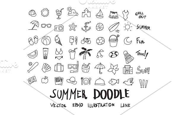 871 Hand Draw doodle icons set in Cartoon Icons - product preview 12