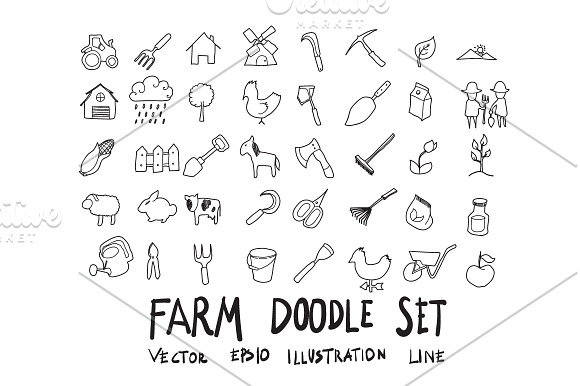 871 Hand Draw doodle icons set in Cartoon Icons - product preview 13