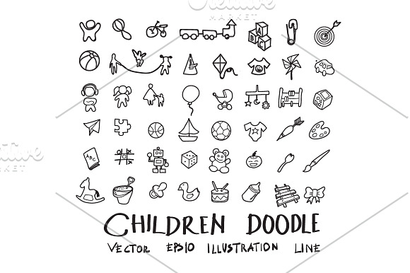 871 Hand Draw doodle icons set in Cartoon Icons - product preview 16