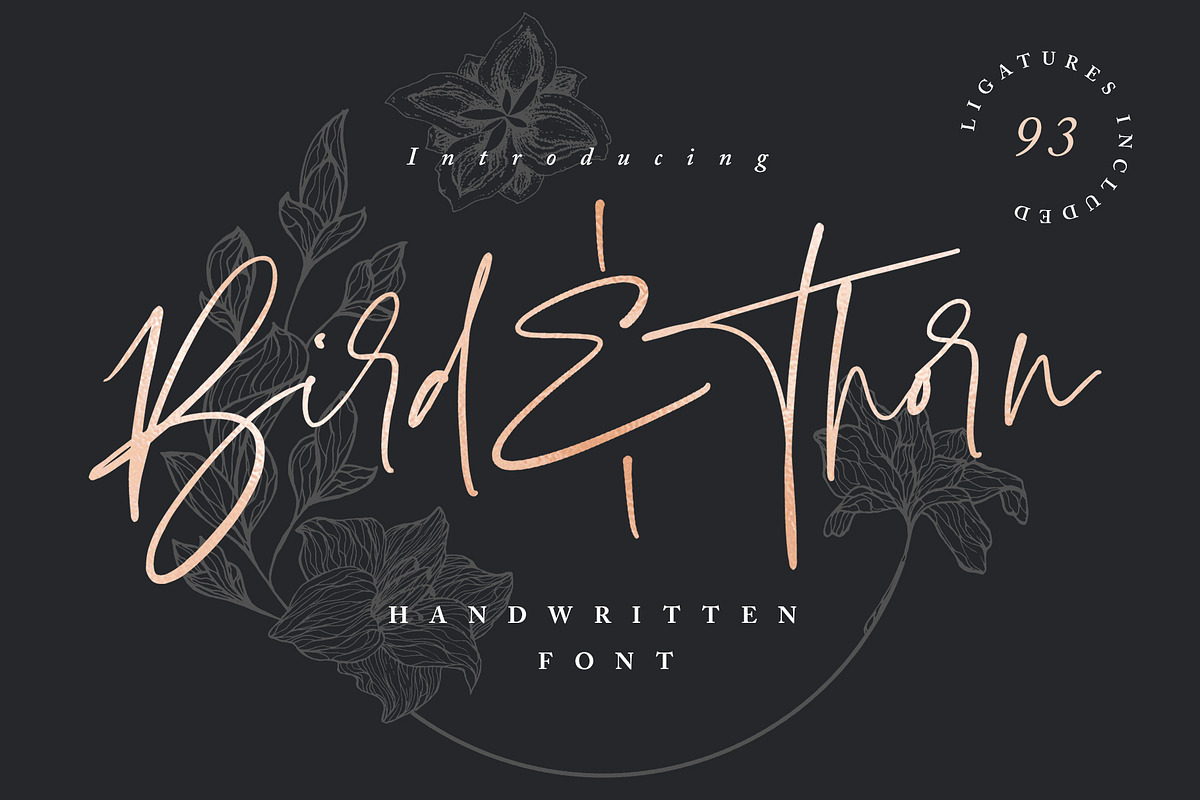 Bird & Thorn in Pretty Fonts - product preview 8