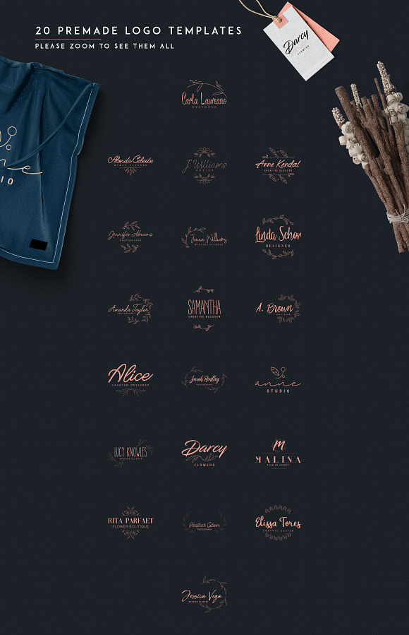 Minimal and Elegant Creation Kit in Logo Templates - product preview 2