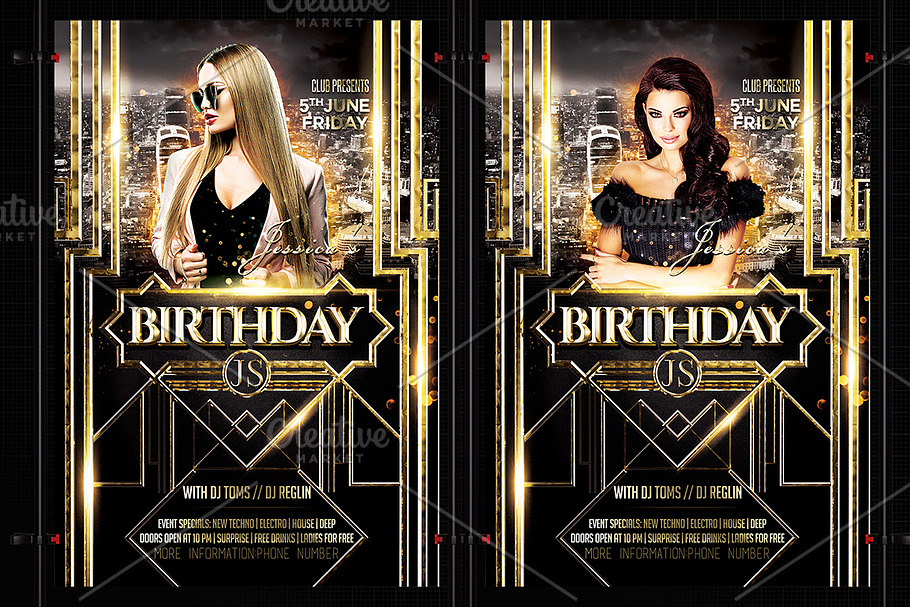 Birthday Party in Flyer Templates - product preview 8