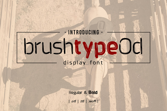 Brushtype Od Font in Display Fonts - product preview 6
