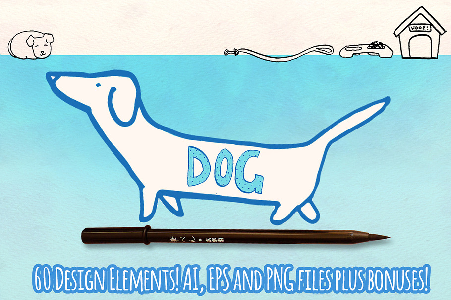 60+ Puppy Dog Vector Graphics Bundle in Illustrations - product preview 8