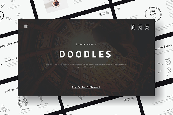 Doodles - Powerpoint Template in PowerPoint Templates - product preview 1