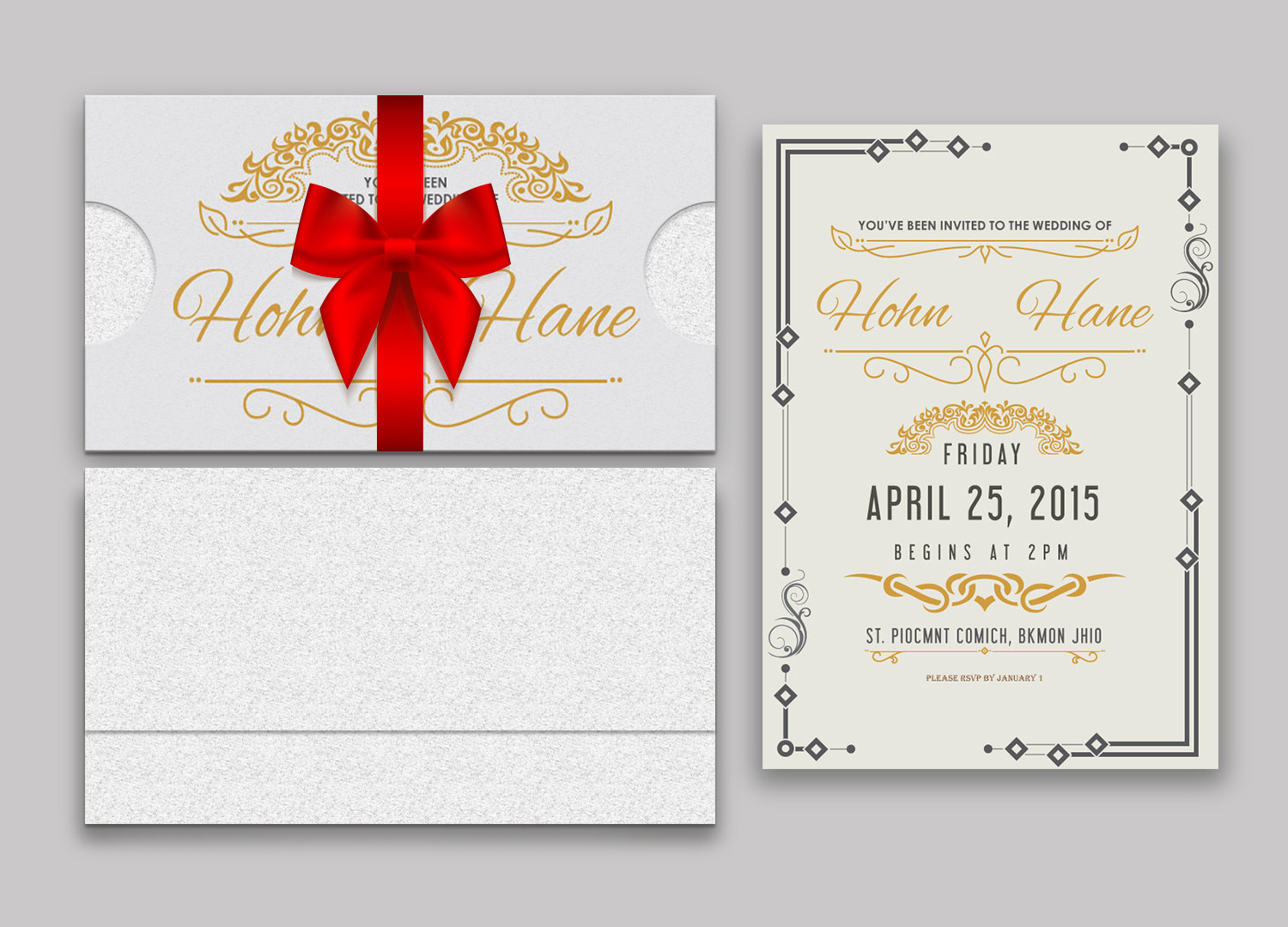 Wedding invitation card | Creative Wedding Templates ~ Creative Market